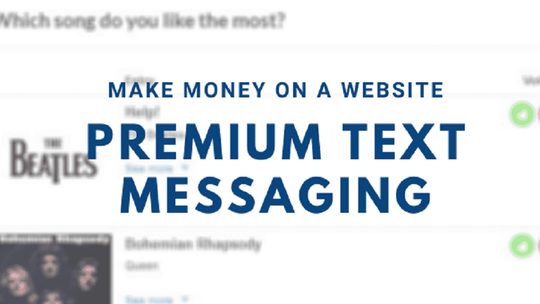 17 Maneras de Ganar Dinero con un Sitio Web | Parte 15 - Mensaje de texto Premium