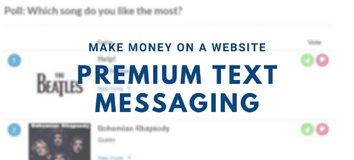 17 Maneras de Ganar Dinero con un Sitio Web | Parte 15 - Mensaje de texto Premium