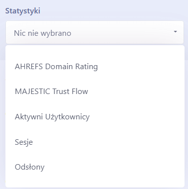 filtr zaawansowany w ADS4media statystyki