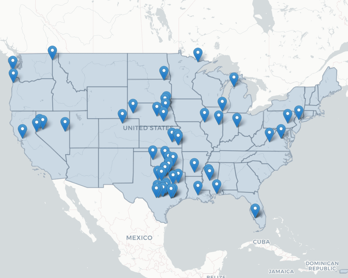 USA CMS Map