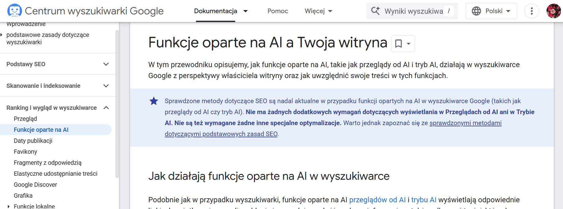 Wytyczne Google pod pozycjonowanie w AI Overviews