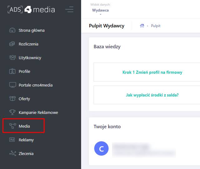 moduł Media w ADS4media
