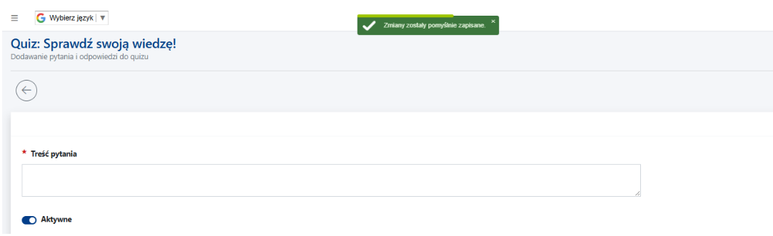 Treść pytania w Quizach CMS4media