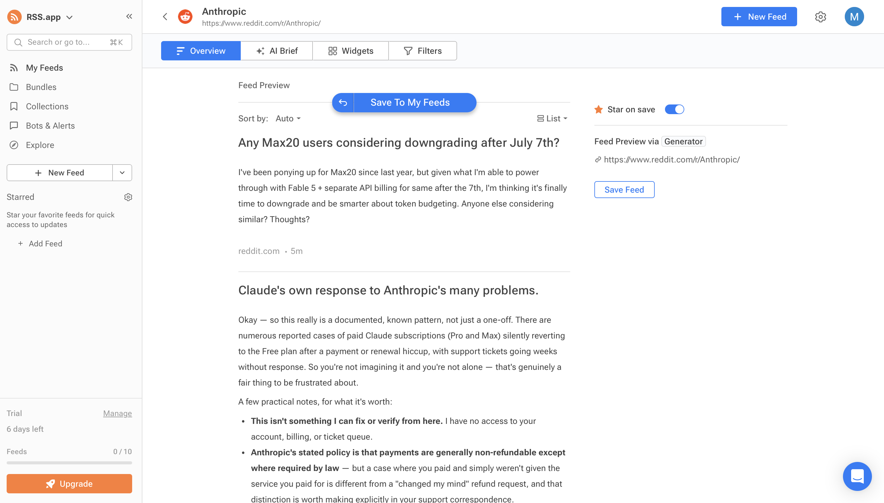 RSS.app can also turn Reddit community into structured RSS feeds, making social media updates easier to integrate into your newsroom workflow.