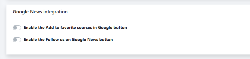 Google News integration in 4media